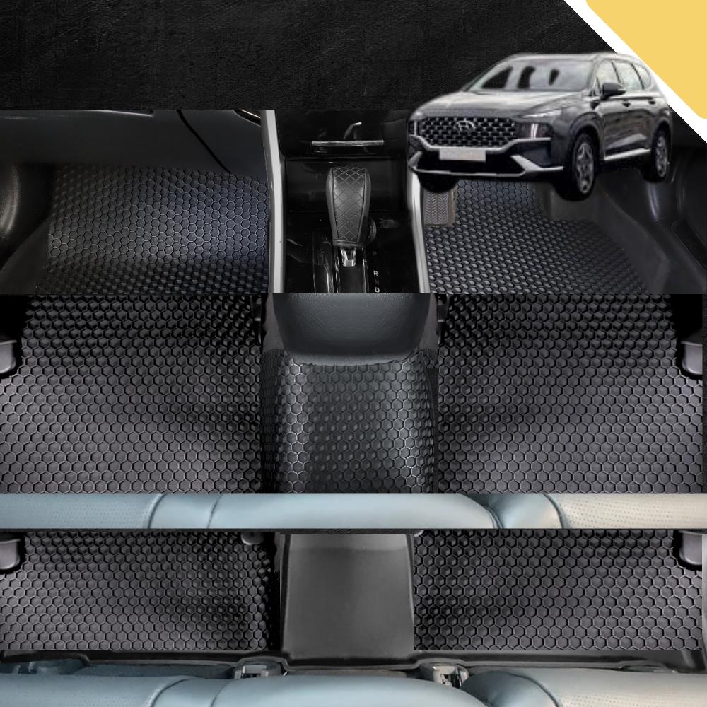 6D PRO Car Floor Mats for Hyundai Santa Fe 2019 - 2024 (TM) (Ultimate Set)