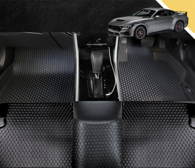 6D PRO Car Floor Mats for Ford Mustang 2015 - 2024 (S550) (Full Set)