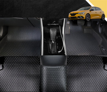 6D PRO Car Floor Mats for Renault Megane 2017 - Current R.S. (Full Set)