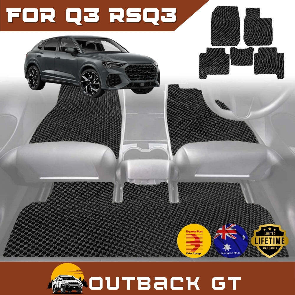 6D Diamond Car Floor Mats for Audi Q3 RSQ3 2018 - Current F3 - Custom-Fit Carpet Liner