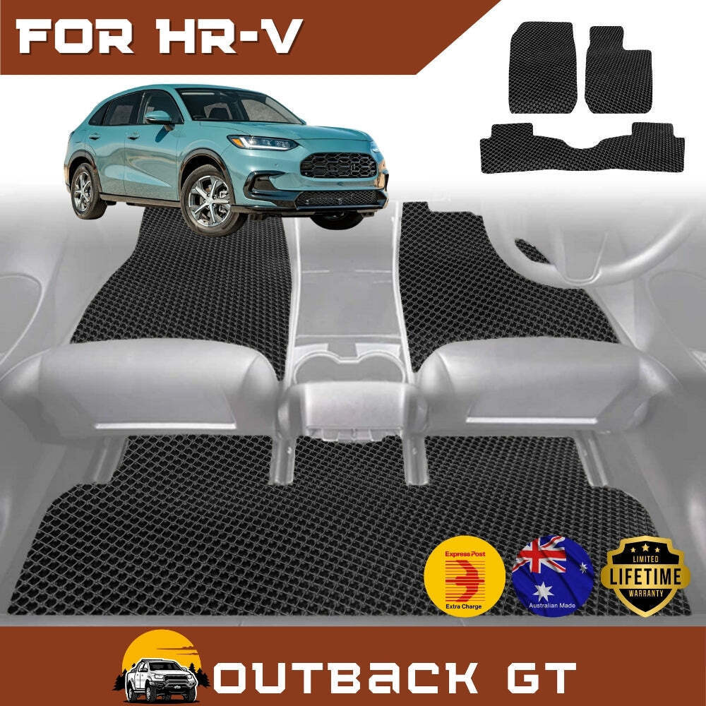 6D Diamond Car Floor Mats for Honda HR-V 2022 - Current (RV) - Custom-Fit Carpet Liner