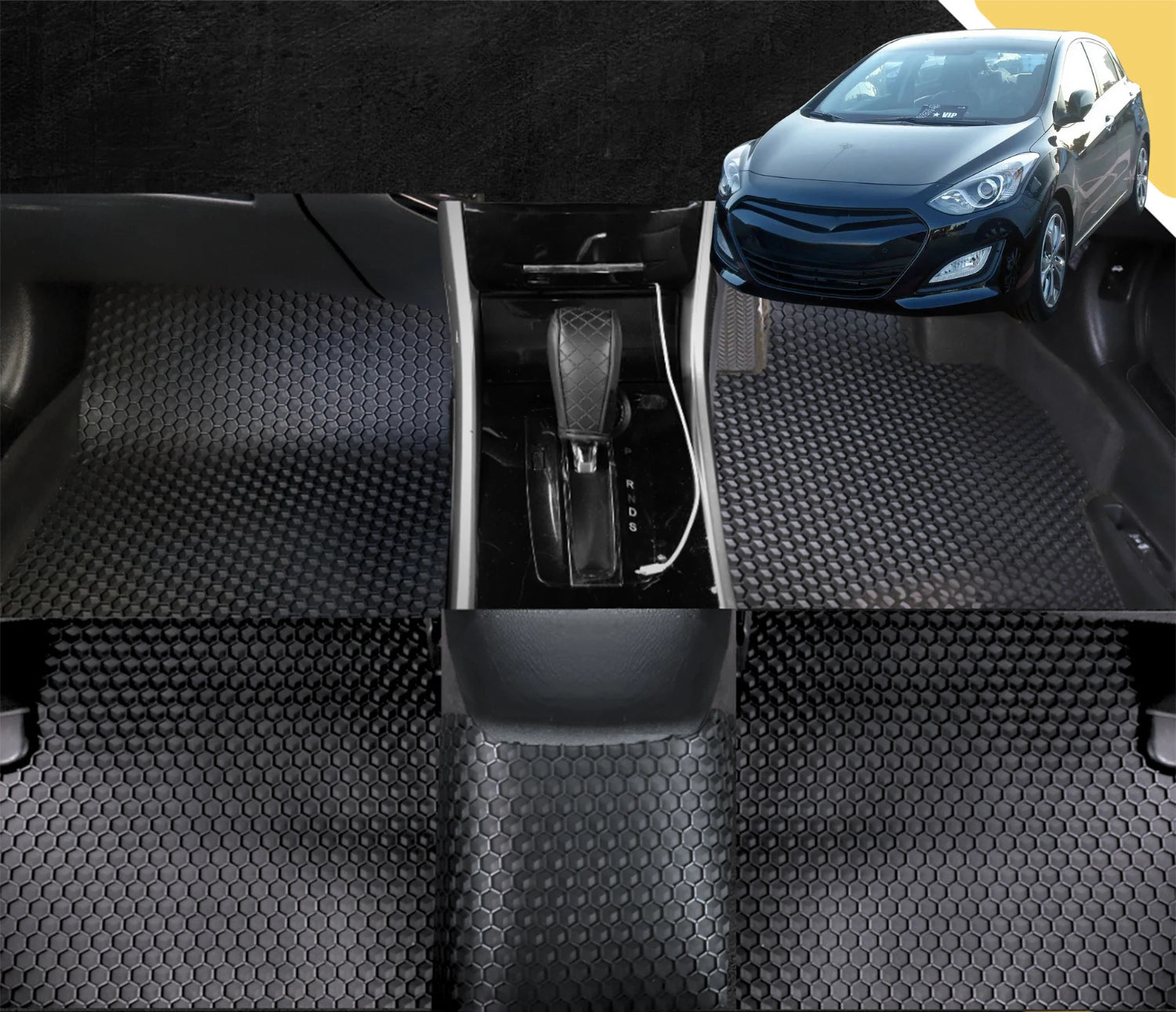 6D PRO Car Floor Mats for Hyundai i30 2012 - 2016 (GD) (Full Set)