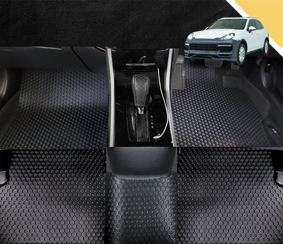 6D PRO Car Floor Mats for Porsche Cayenne 2011 - 2017 92A (Full Set)