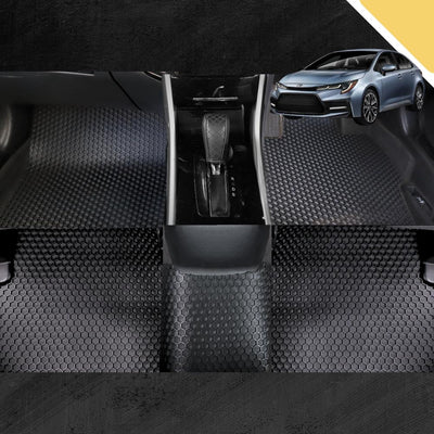 6D PRO Car Floor Mats for Toyota Corolla 2019 - Current Sedan (Full Set)