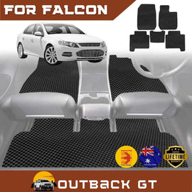 6D Diamond Car Boot Mat for Ford Falcon 2014 - 2016 (FGX) (Sedan) - Heavy Duty Carpet Liner