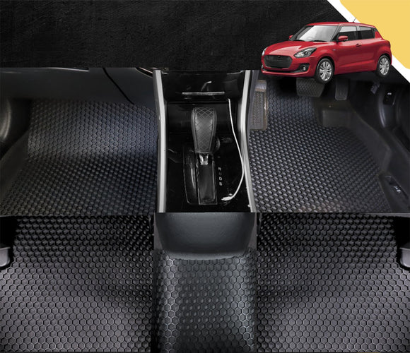 6D PRO Car Floor Mats for Suzuki Swift 2017 - 2024 (FZ, AZ) (Full Set)