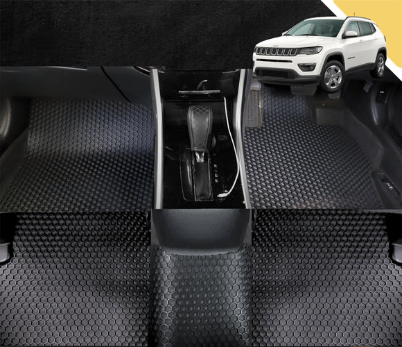 6D PRO Car Floor Mats for Jeep Compass 2017 - Current M6 (Full Set)