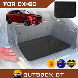 6D Diamond Car Boot Mat for Mazda CX-60 2022 - Current (KH)  - Heavy Duty Carpet Liner
