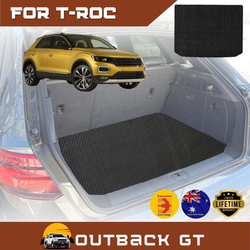 6D Diamond Car Boot Mat for VolksWagen T-Roc 2017 - Current (A1)  - Heavy Duty Carpet Liner