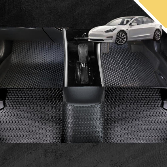 6D PRO Car Floor Mats for Tesla Model 3 2017 - 2023 (Full Set)