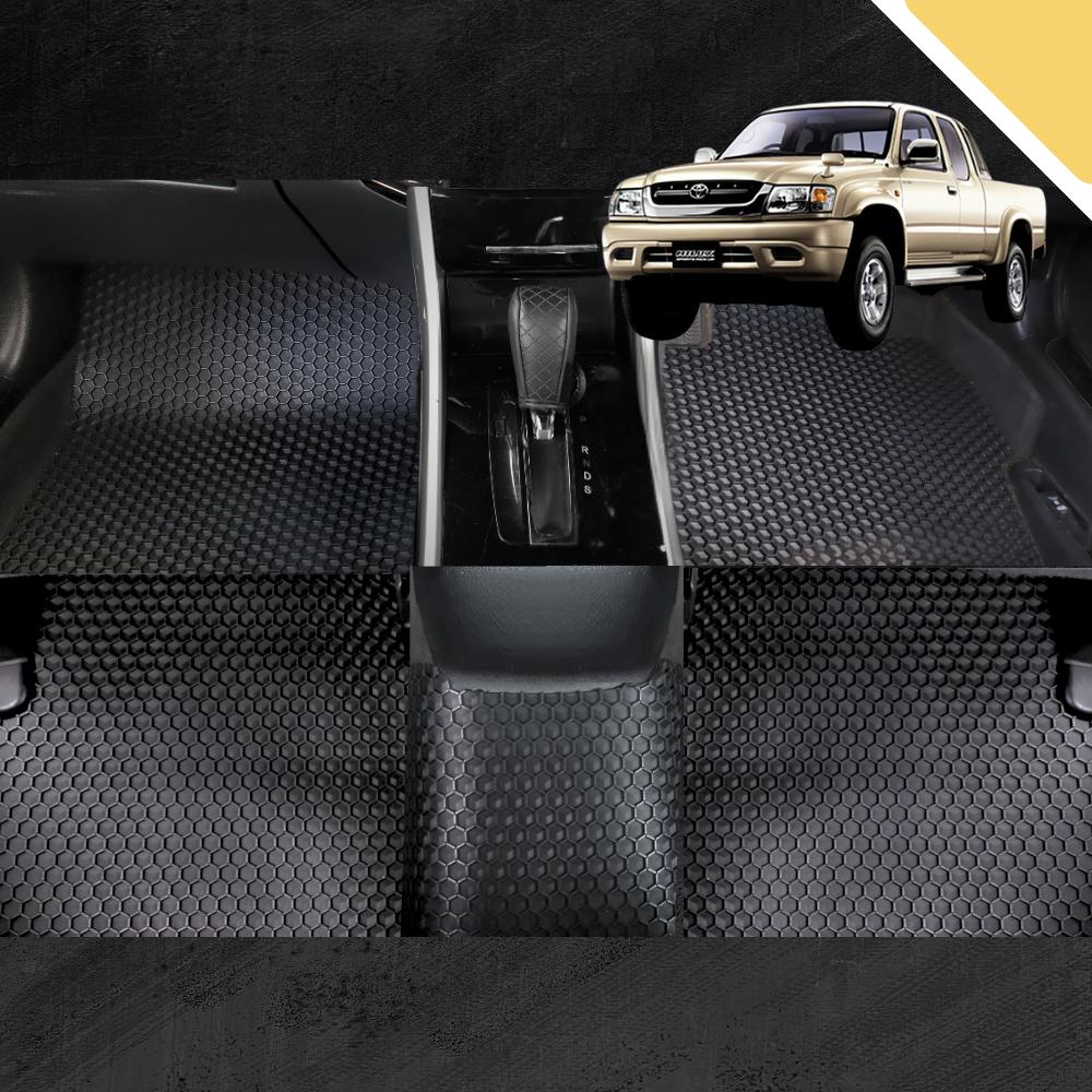 6D PRO Car Floor Mats for Toyota Hilux Double Cab 1997 - 2005 (Full Set)