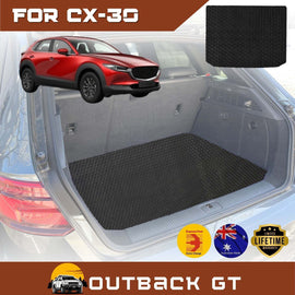 6D Diamond Car Boot Mat for Mazda CX-30 2019 - Current (DM)  - Heavy Duty Carpet Liner