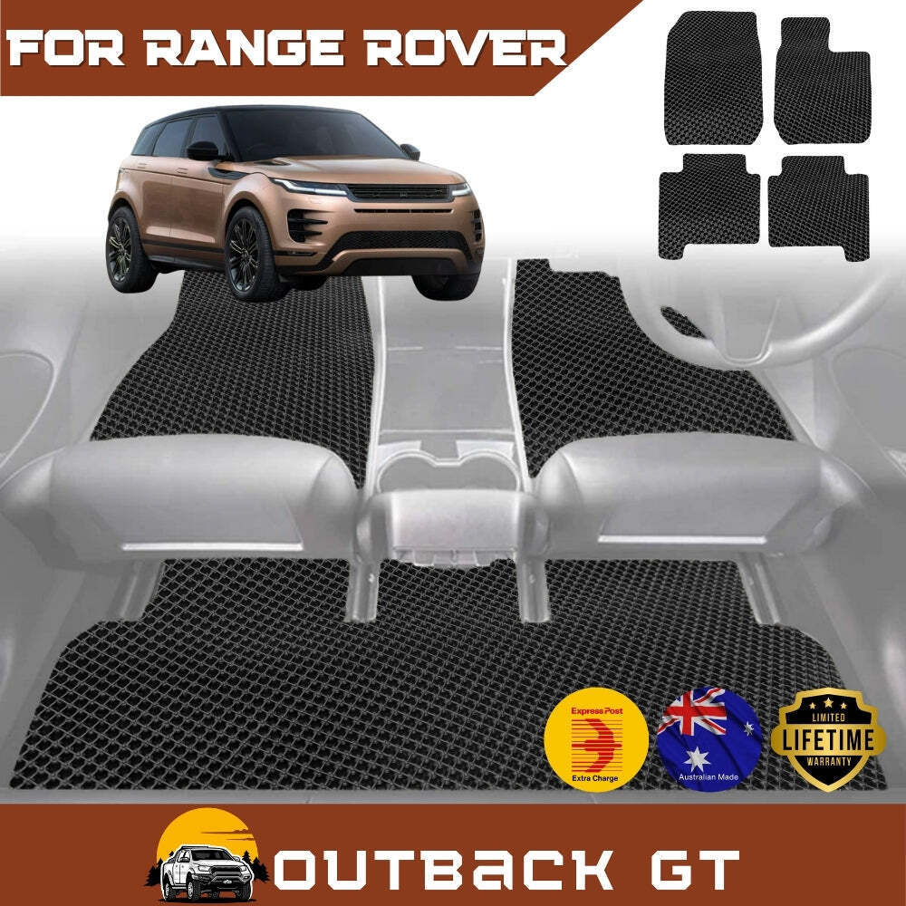 6D Diamond Car Floor Mats for Land Rover Range Rover Evoque 2018 - Current L551 - Custom-Fit Carpet Liner