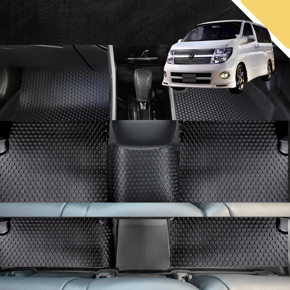 6D PRO Car Floor Mats for Nissan Elgrand 2002 - 2010 E51 2nd Gen (Ultimate Set)