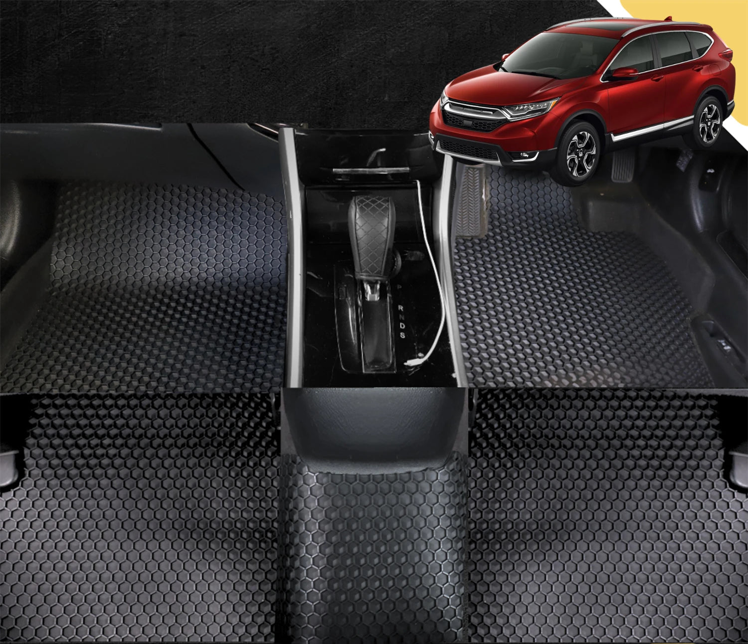 6D PRO Car Floor Mats for Honda CR-V 2017 - 2022 RW (Full Set)