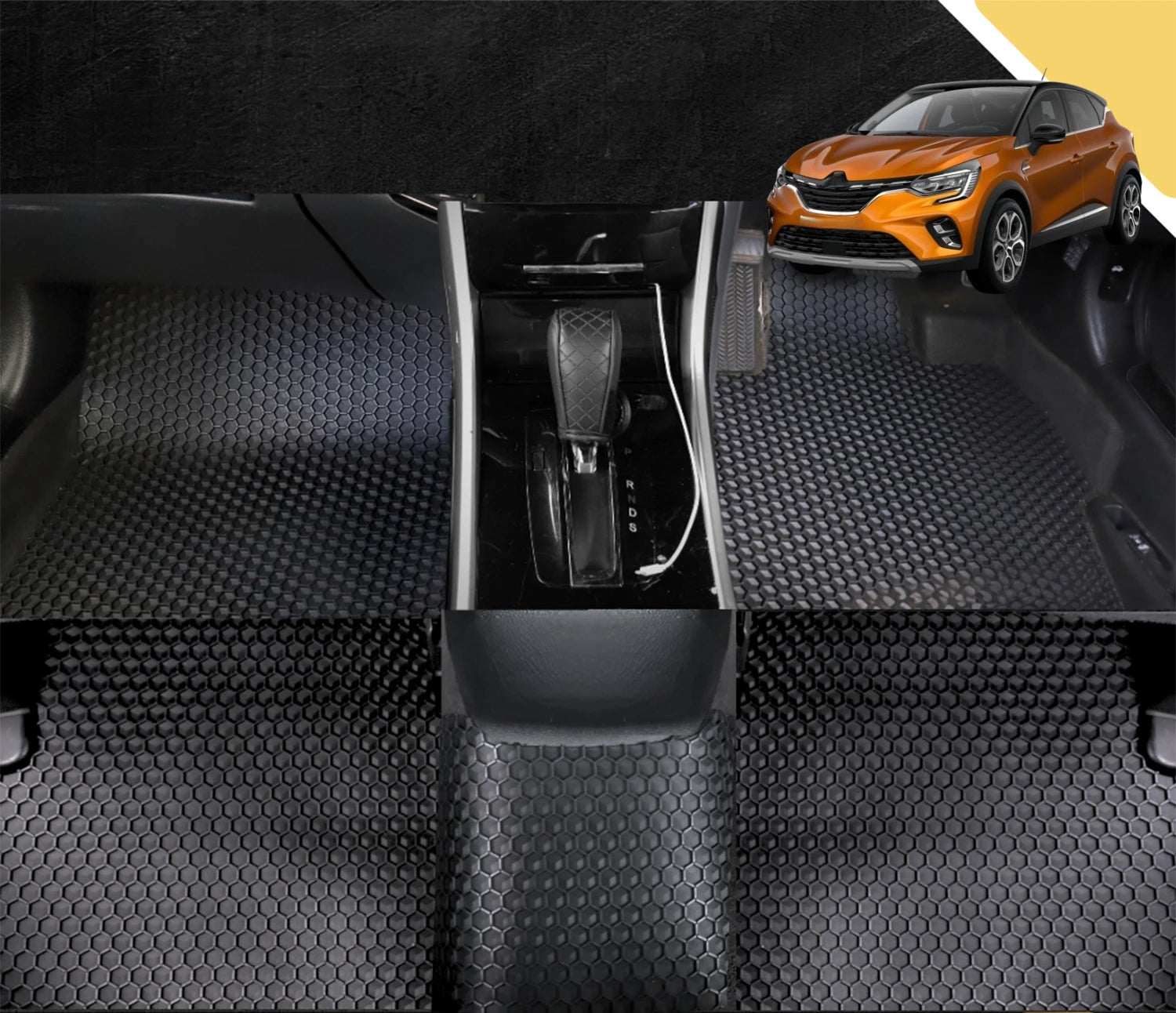 6D PRO Car Floor Mats for Renault CAPTUR 2019 - Current (JB/JE) (Full Set)