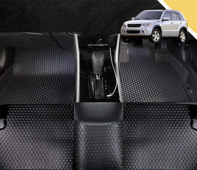6D PRO Car Floor Mats for Suzuki Grand Vitara 2005 - 2015 (3-Door) (Full Set)
