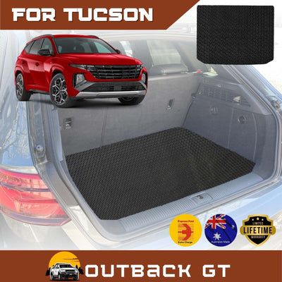 6D Diamond Car Boot Mat for Hyundai Tucson 2021 - Current (NX4)  - Heavy Duty Carpet Liner