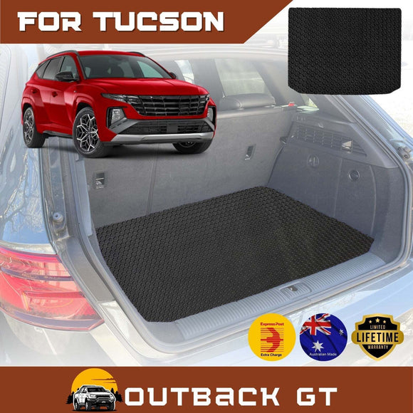 6D Diamond Car Boot Mat for Hyundai Tucson 2021 - Current (NX4)  - Heavy Duty Carpet Liner