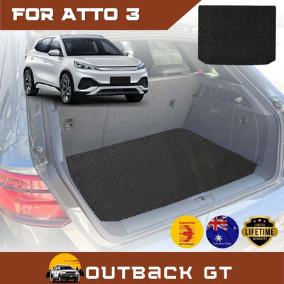 6D Diamond Car Boot Mat for BYD Atto 3 2022 - Current  - Heavy Duty Carpet Liner