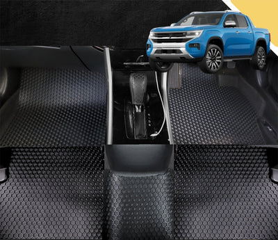 6D PRO Car Floor Mats for VolksWagen Amarok Dual Cab 2022 - Current 2H Facelift (Full Set)