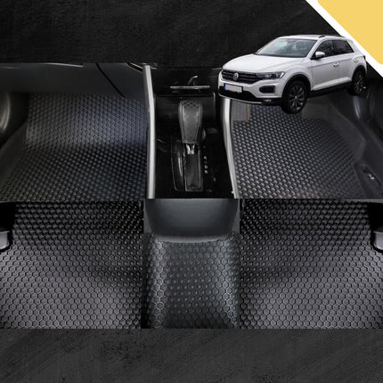 6D PRO Car Floor Mats for VolksWagen T-Roc 2017 - Current (A1) (Full Set)