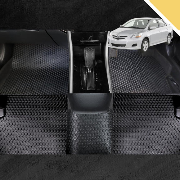 6D PRO Car Floor Mats for Toyota Yaris 2005 - 2010 XP90 (Full Set)