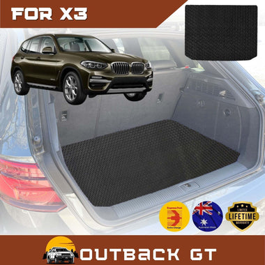 6D Diamond Car Boot Mat for BMW X3 2018 - Current (G01)  - Heavy Duty Carpet Liner