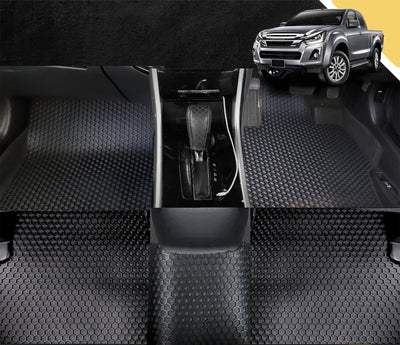 6D PRO Car Floor Mats for Isuzu D-Max Crew Cab 2011 - 2020 (RT50/85) (Full Set)