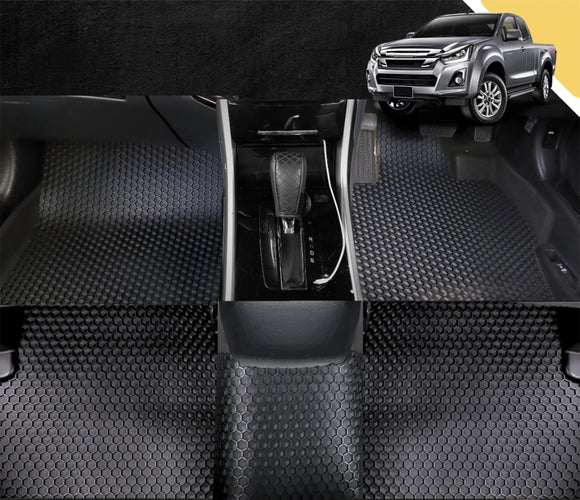 6D PRO Car Floor Mats for Isuzu D-Max Crew Cab 2011 - 2020 (RT50/85) (Full Set)