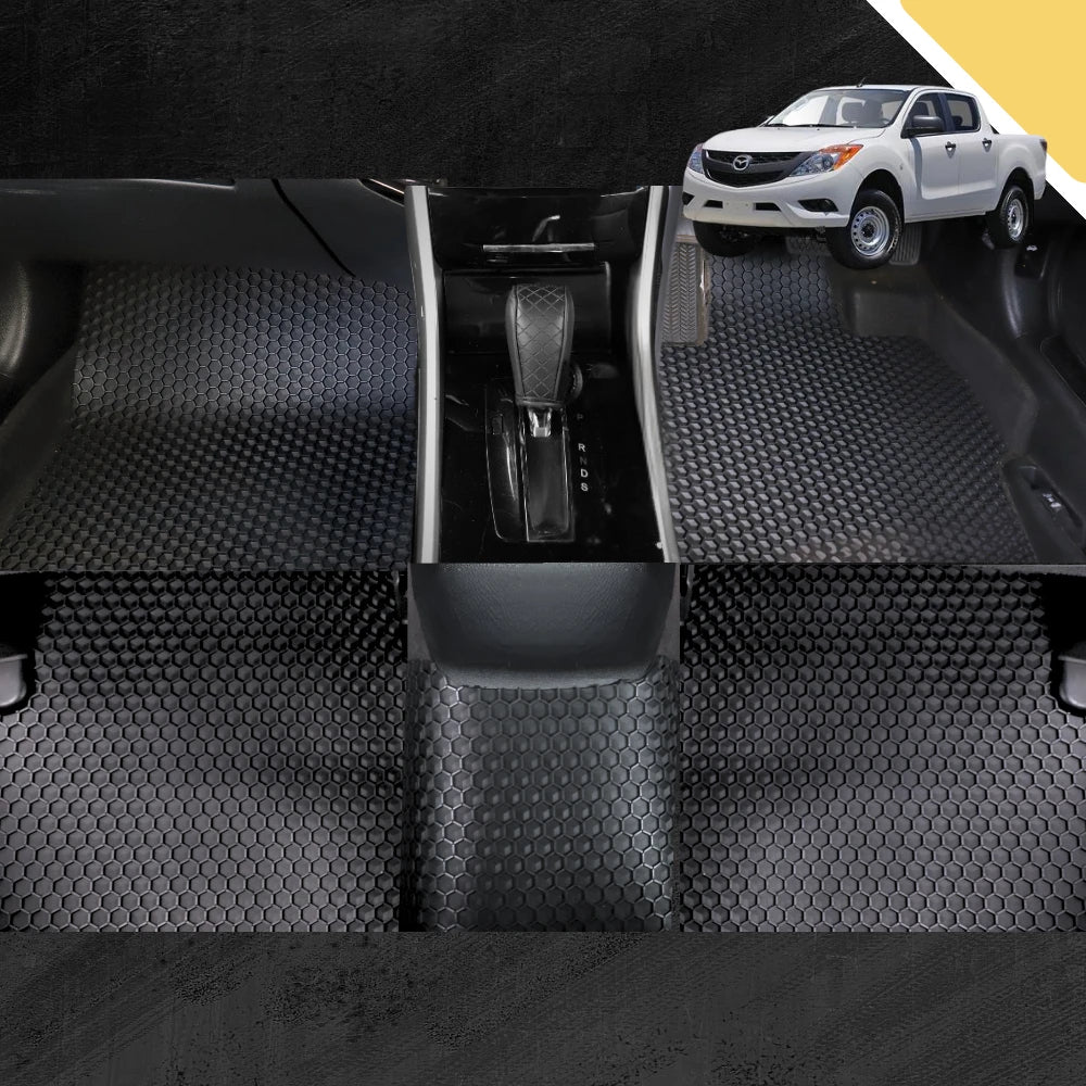 6D PRO Car Floor Mats for Mazda BT-50 Dual Cab 2011 - 2020 (UP UR) (Full Set)