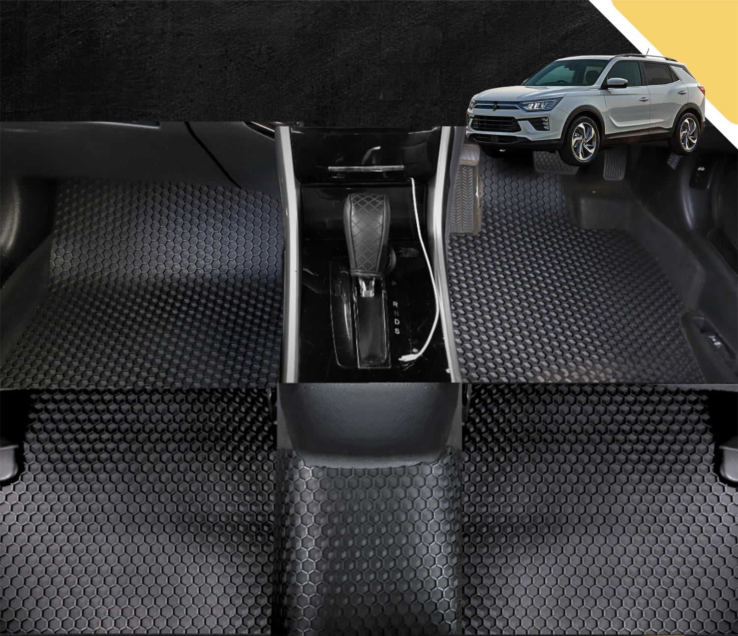 6D PRO Car Floor Mats for SsangYong Korando 2019 - Current C300 (Full Set)