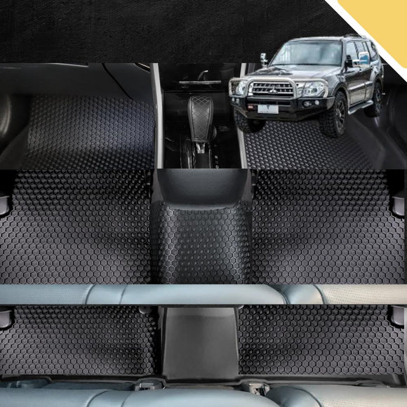 6D PRO Car Floor Mats for Mitsubishi Pajero 2006 - 2021 (NS/NT/NW/NX) (Ultimate Set)