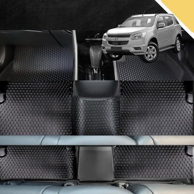 6D PRO Car Floor Mats for Holden Colorado 7 2015 - 2020 RG (Ultimate Set)