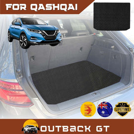 6D Diamond Car Boot Mat for Nissan QASHQAI 2014 - 2021 (J11)  - Heavy Duty Carpet Liner