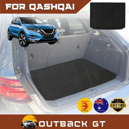 6D Diamond Car Boot Mat for Nissan QASHQAI 2014 - 2021 (J11)  - Heavy Duty Carpet Liner