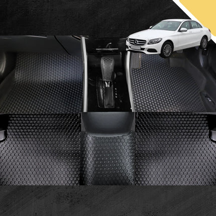 6D PRO Car Floor Mats for Mercedes-Benz C-class 2014 - 2021 Sedan (W205) (Full Set)