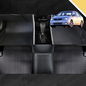 6D PRO Car Floor Mats for Toyota Corolla 2002 - 2007 Hatch/Sedan (E120/130) (Full Set)