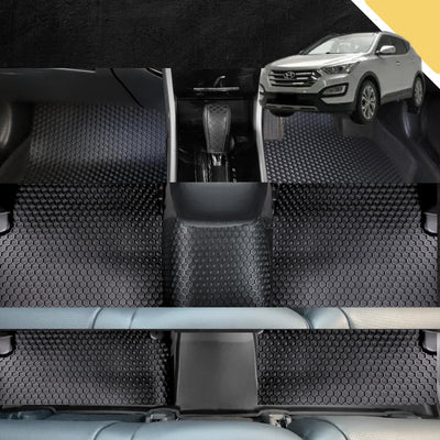 6D PRO Car Floor Mats for Hyundai Santa Fe 2012 - 2018 (DM) (Ultimate Set)