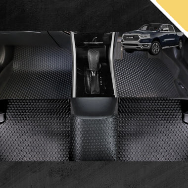 6D PRO Car Floor Mats for RAM 1500 Laramie 2019 - Current (DT) (Full Set)