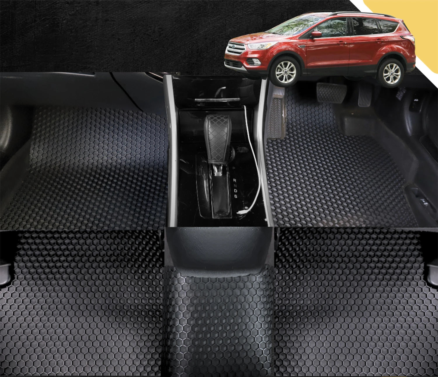 6D PRO Car Floor Mats for Ford Escape 2013 - 2019 ZG (Full Set)