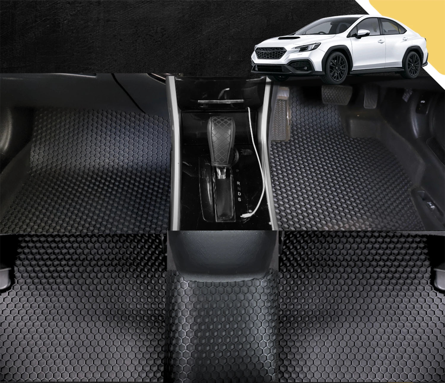 6D PRO Car Floor Mats for Subaru WRX 2022 - Current Auto (Full Set)