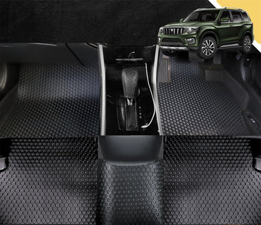 6D PRO Car Floor Mats for Mahindra Scorpio 2022 - Current (Z101) (Full Set)