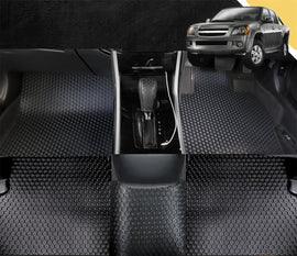 6D PRO Car Floor Mats for Holden Rodeo 2003 - 2008 (2-Door Regular Cab and Extended Cab) (Full Set)