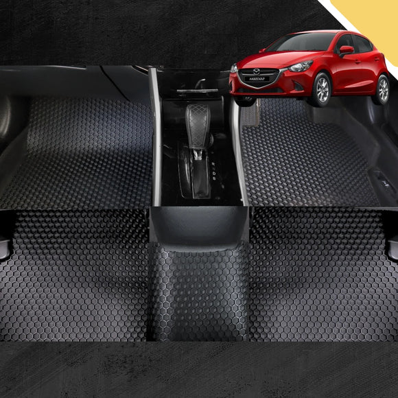 6D PRO Car Floor Mats for Mazda 2 2014 - Current DL, DJ (Full Set)