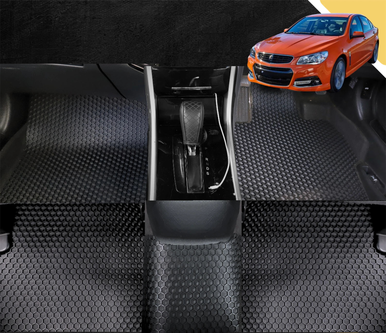 6D PRO Car Floor Mats for Holden Commodore 2013 - 2017 (VF) (Full Set)