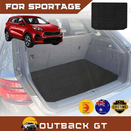 6D Diamond Car Boot Mat for Kia Sportage 2016 - 2021 (QL)  - Heavy Duty Carpet Liner