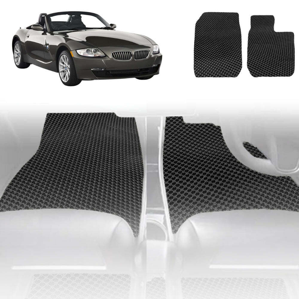 6D Diamond Car Floor Mats for BMW Z4 Roadster 2002 - 2008 (E85 E86) - Custom-Fit Carpet Liner
