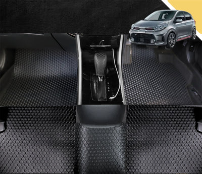 6D PRO Car Floor Mats for Kia Picanto 2017 - Current (JA) (Full Set)