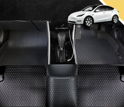 6D PRO Car Floor Mats for Tesla Model Y 2022 - Current (Full Set)